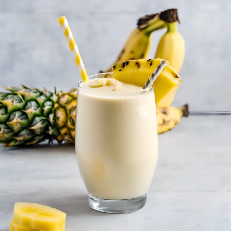 pineapple and banana smoothie